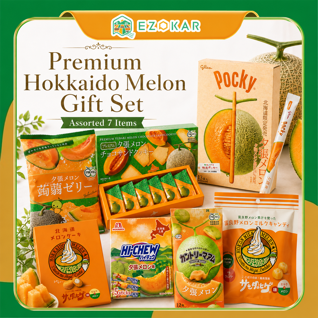 Hokkaido Exclusive] Yubari Melon Snack Gift Box Set – 【北海道品牌