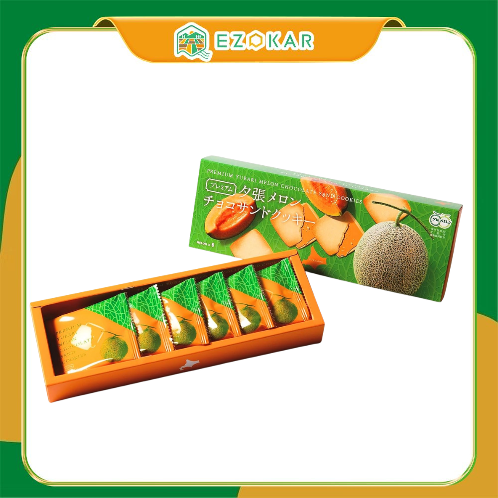 頂級夕張哈密瓜巧克力夾心餅乾 6枚入