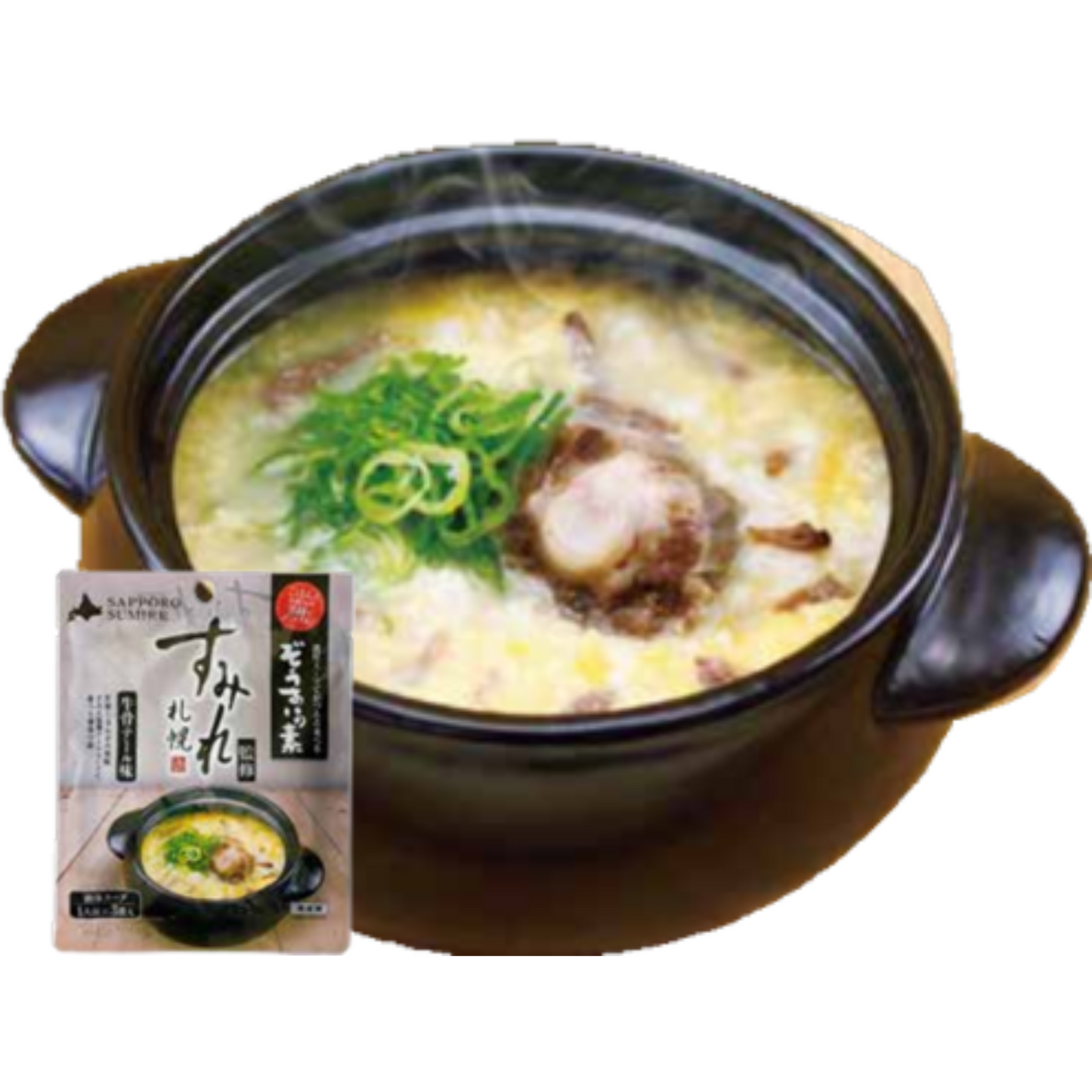 【北海道日本直送】札幌すみれ監製・牛骨尾湯風味雜炊調味包20g×3袋入一組 25包(量販包) Sapporo Sumire 牛骨尾湯粥底調味包|札幌拉麵名店監製