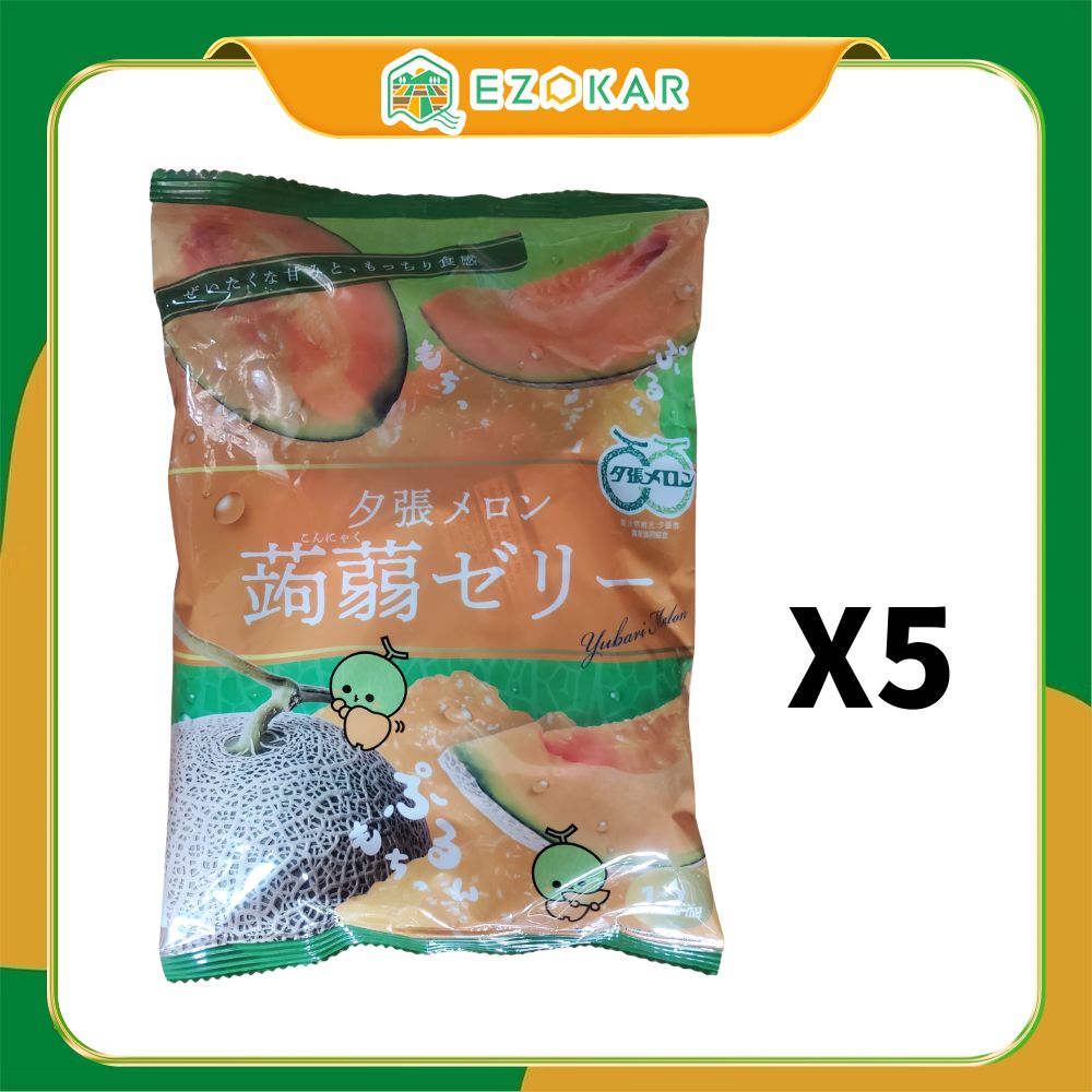 夕張蜜瓜蒟蒻果凍 5袋組合