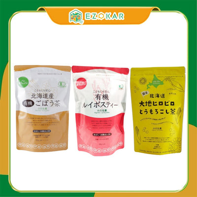 北海道茶品【北海道有機牛蒡茶】【南非茶】【北海道限定玉米茶】