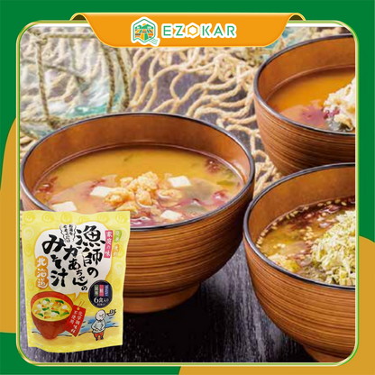 【北海道日本直送】漁夫媽媽的北海道味噌湯7g×6食一組 25包（量販包）